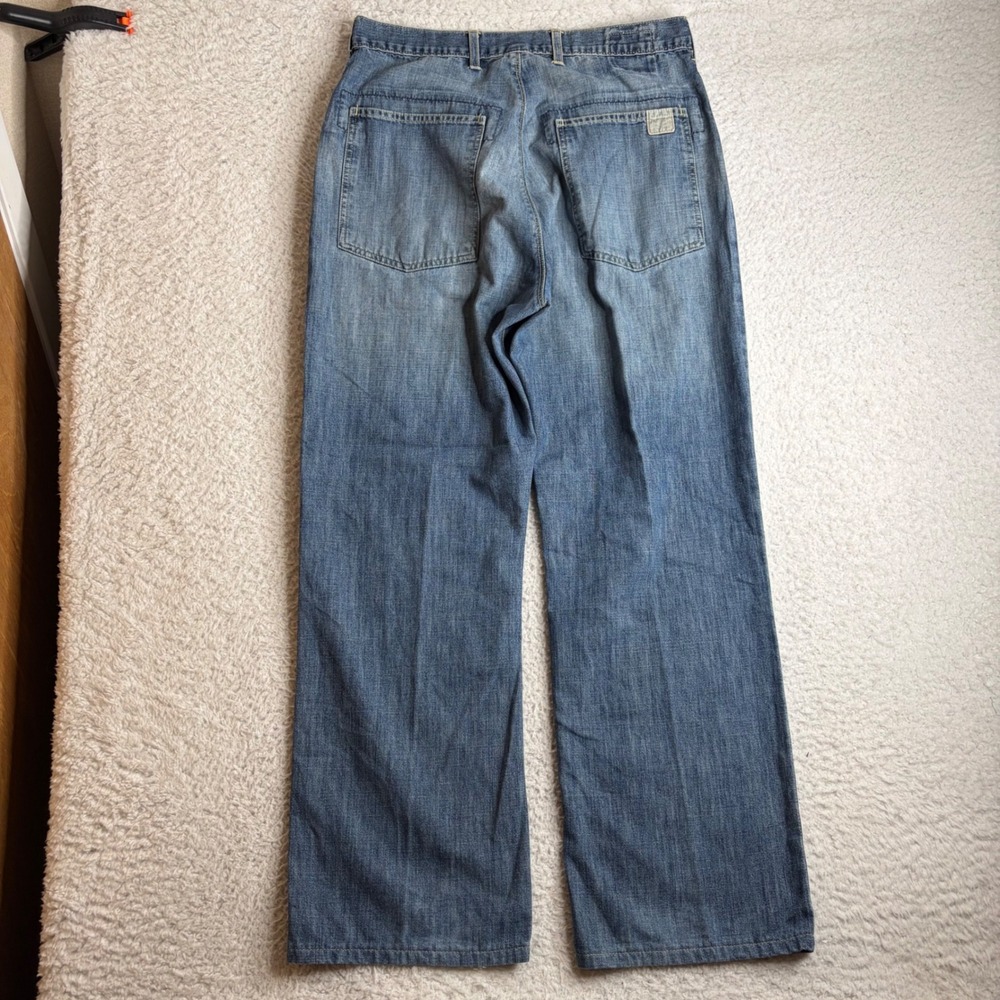 Abercrombie and Fitch Y2K Mens 34x32 (32x30) Premium Denim Wide Leg Workwear
